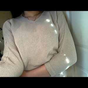 beige sweater